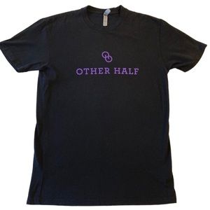 Other half brewery t-shirt men’s small black purple print craft beer graphic tee
